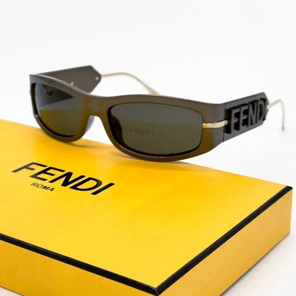 NEW FENDI FE40120I 45E SHINY BROWN WOMEN SUNGLASSES FENDI FENDI NEW FENDI FE40120I 45E SHINY BROWN WOMEN SUNGLASSES  main image 4